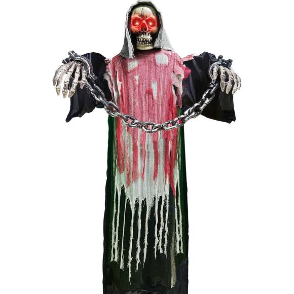 6Ft Halloween Animatronics Outdoor Animated Halloween Decorations Outdoor - Picture 1 of 9